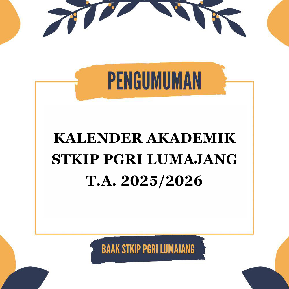 KALENDER AKADEMIK STKIP PGRI LUMAJANG TAHUN AKADEMIK 2025/2026